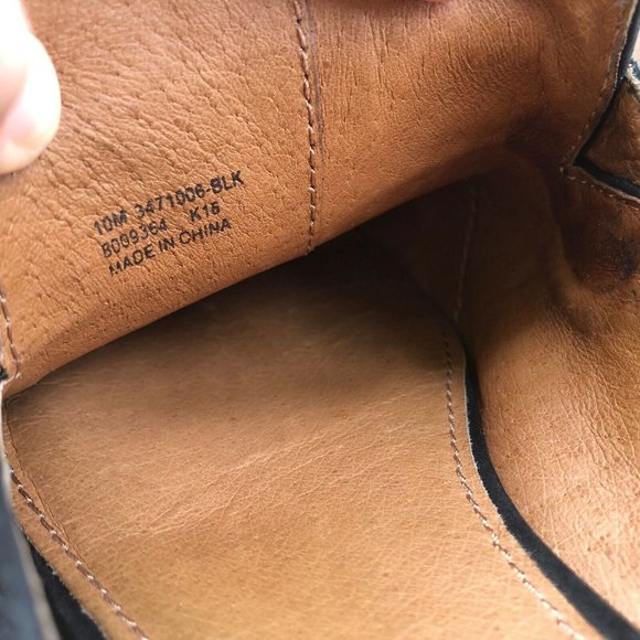 Black Frye Ellie Nubuck Leather Slip On Mules 10 - Picture 5 of 6